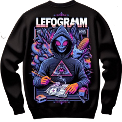 Sudadera LFGRM Tri Conspiration Negra